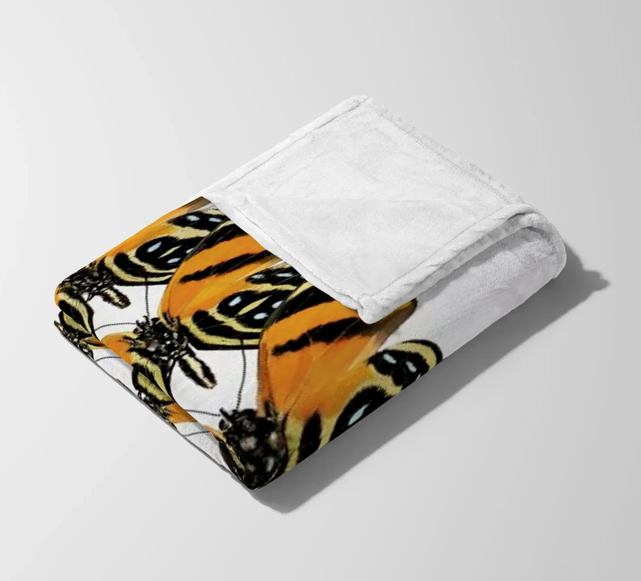 Butterfly fleece blanket by Curious Collections by Marielle Leenders