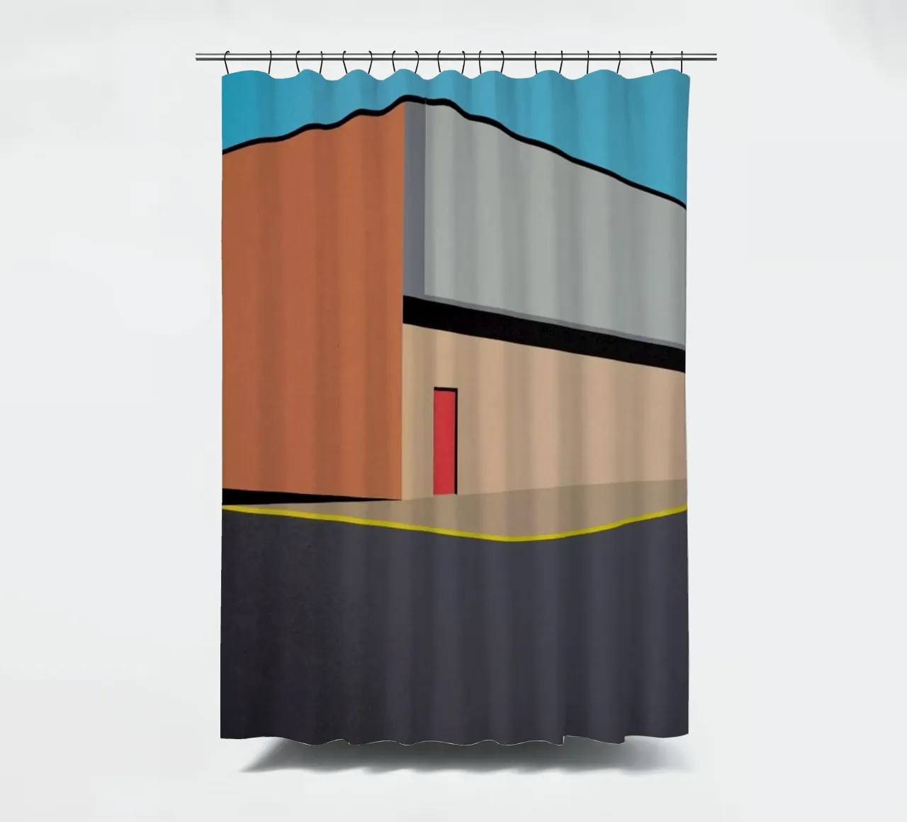 Warehouse shower curtain by Rosi Feist