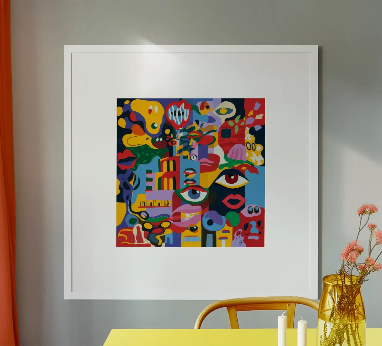Visione surreale poster con telaio in plastica da Monarco Virtuoso