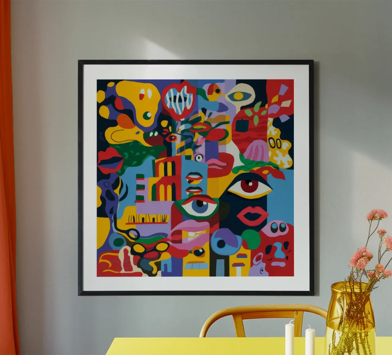 Visione surreale poster con telaio in plastica da Monarco Virtuoso