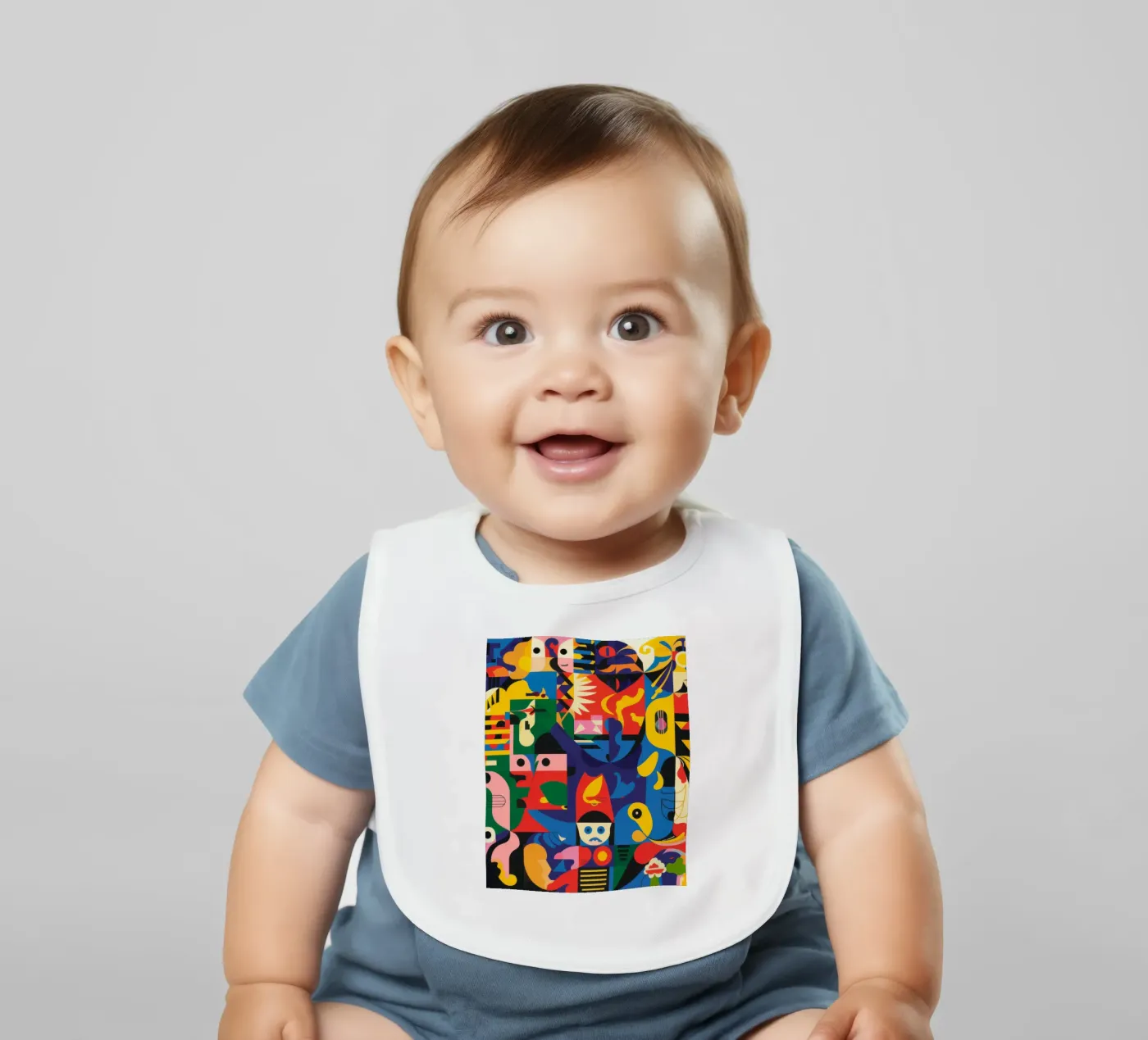 Vivid Patterns baby bib by Monarco Virtuoso