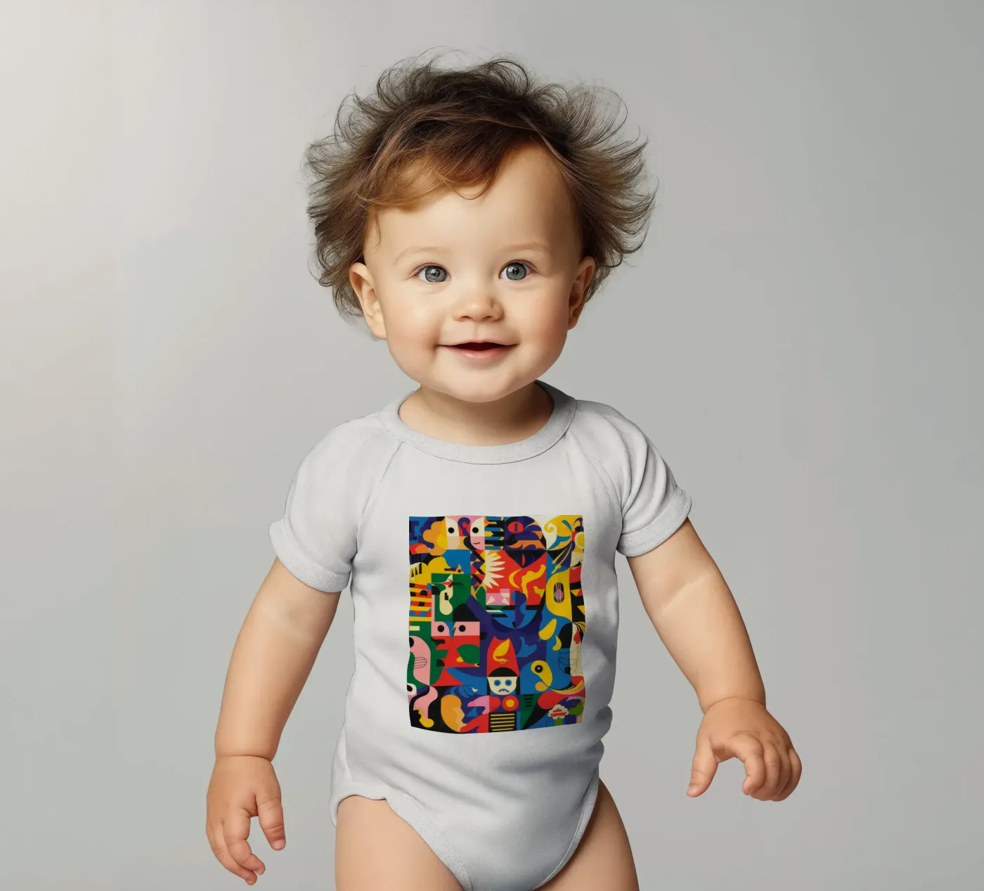 Motifs vifs body bébé de Monarco Virtuoso