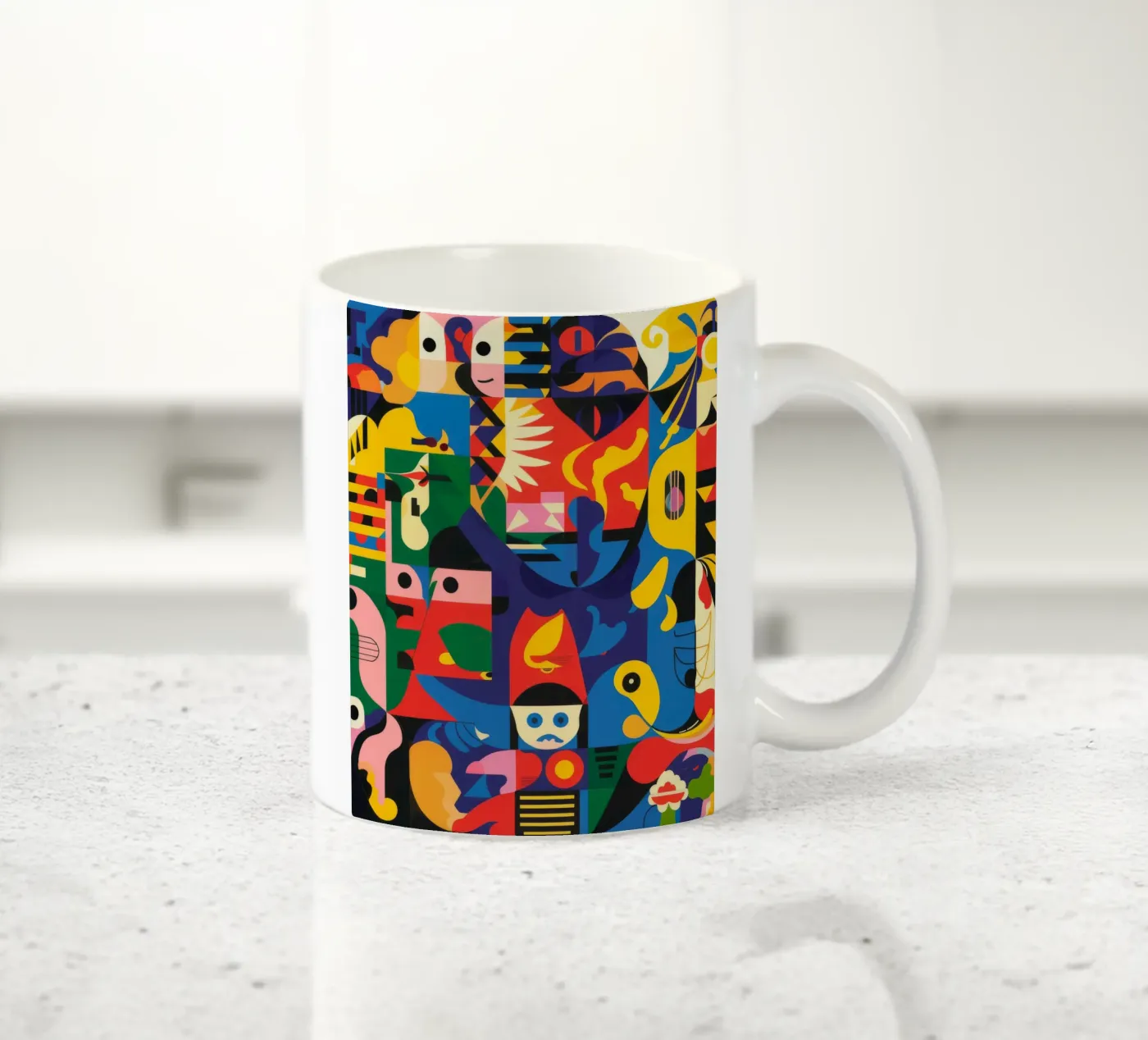 Vivid Patterns ceramic mug by Monarco Virtuoso