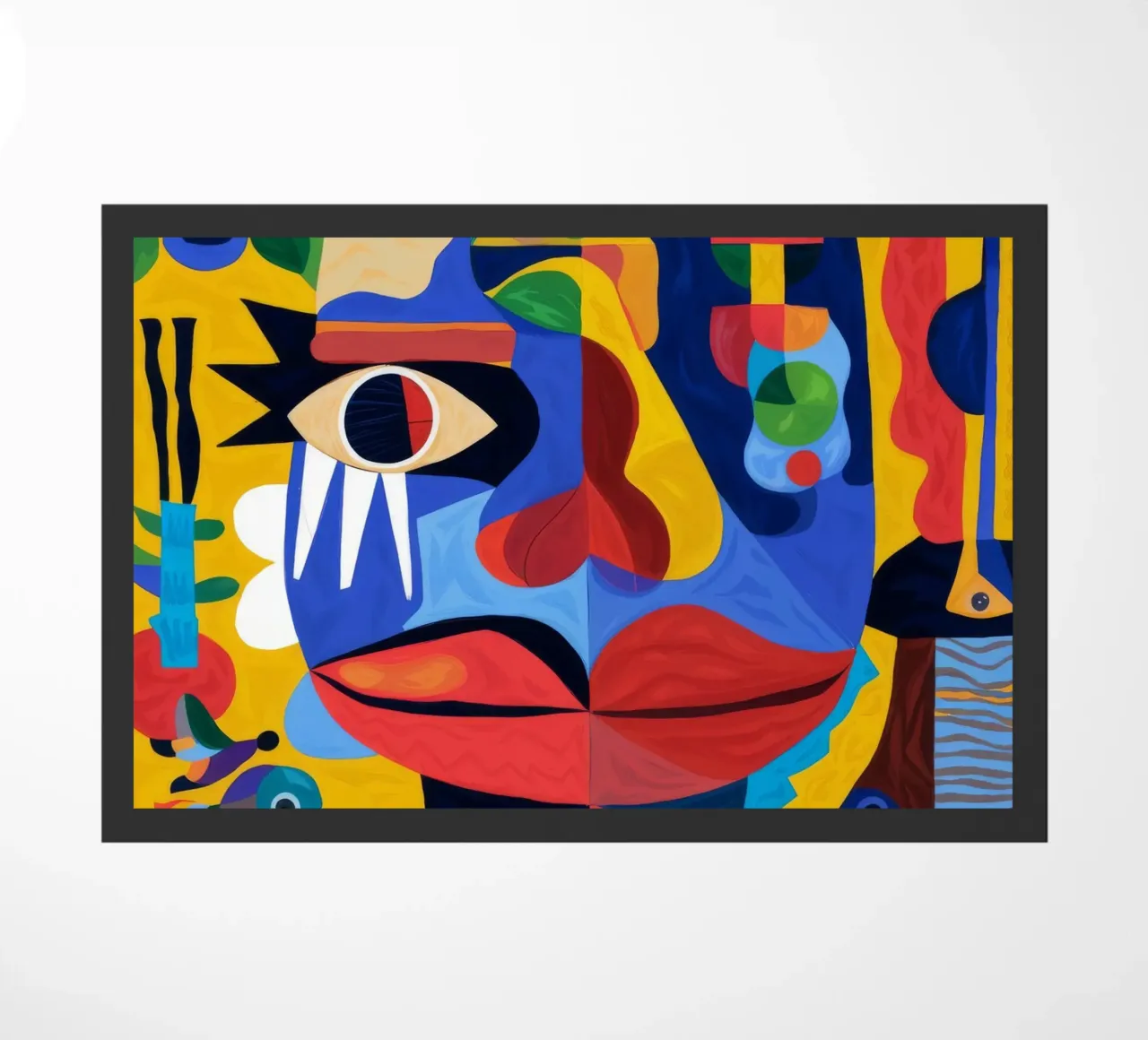 Fragmented Faces doormat by Monarco Virtuoso
