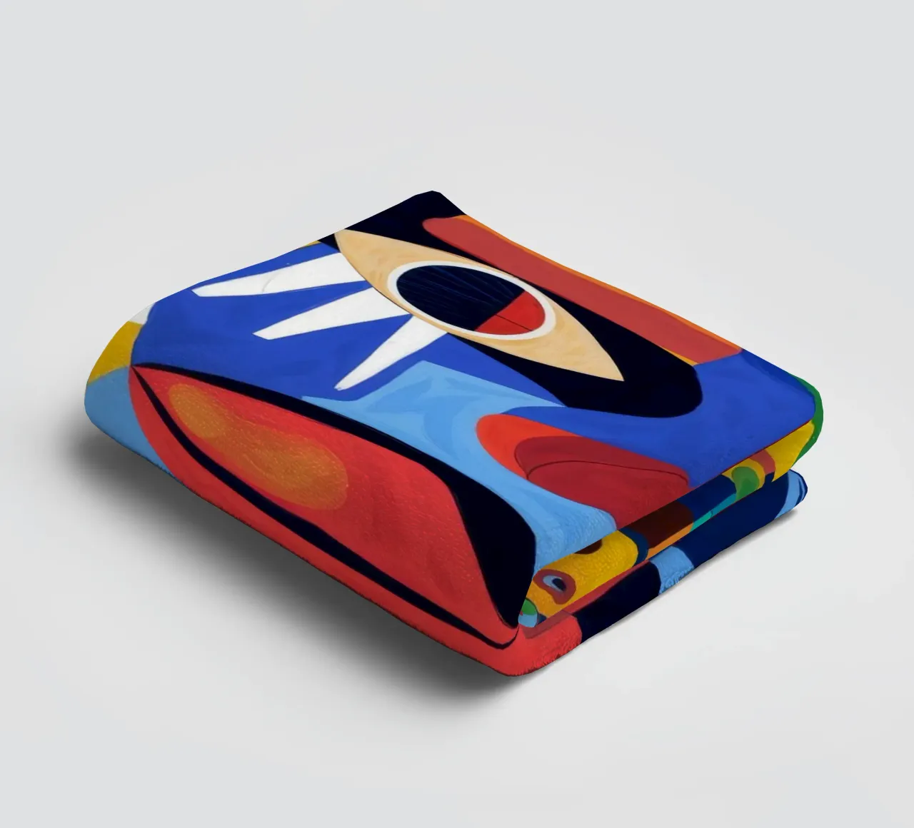 Fragmented Faces towel by Monarco Virtuoso
