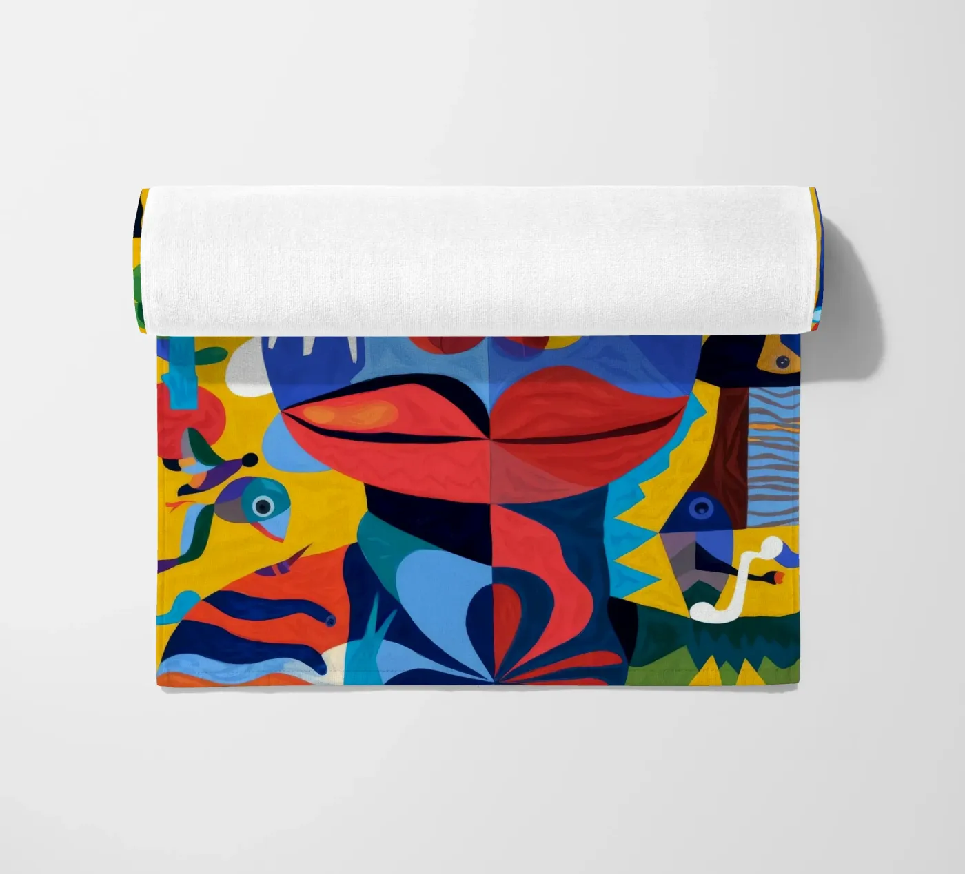 Volti frammentati telo mare da Monarco Virtuoso