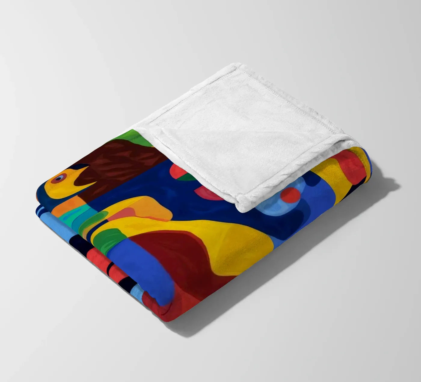 Fragmented Faces fleece blanket by Monarco Virtuoso