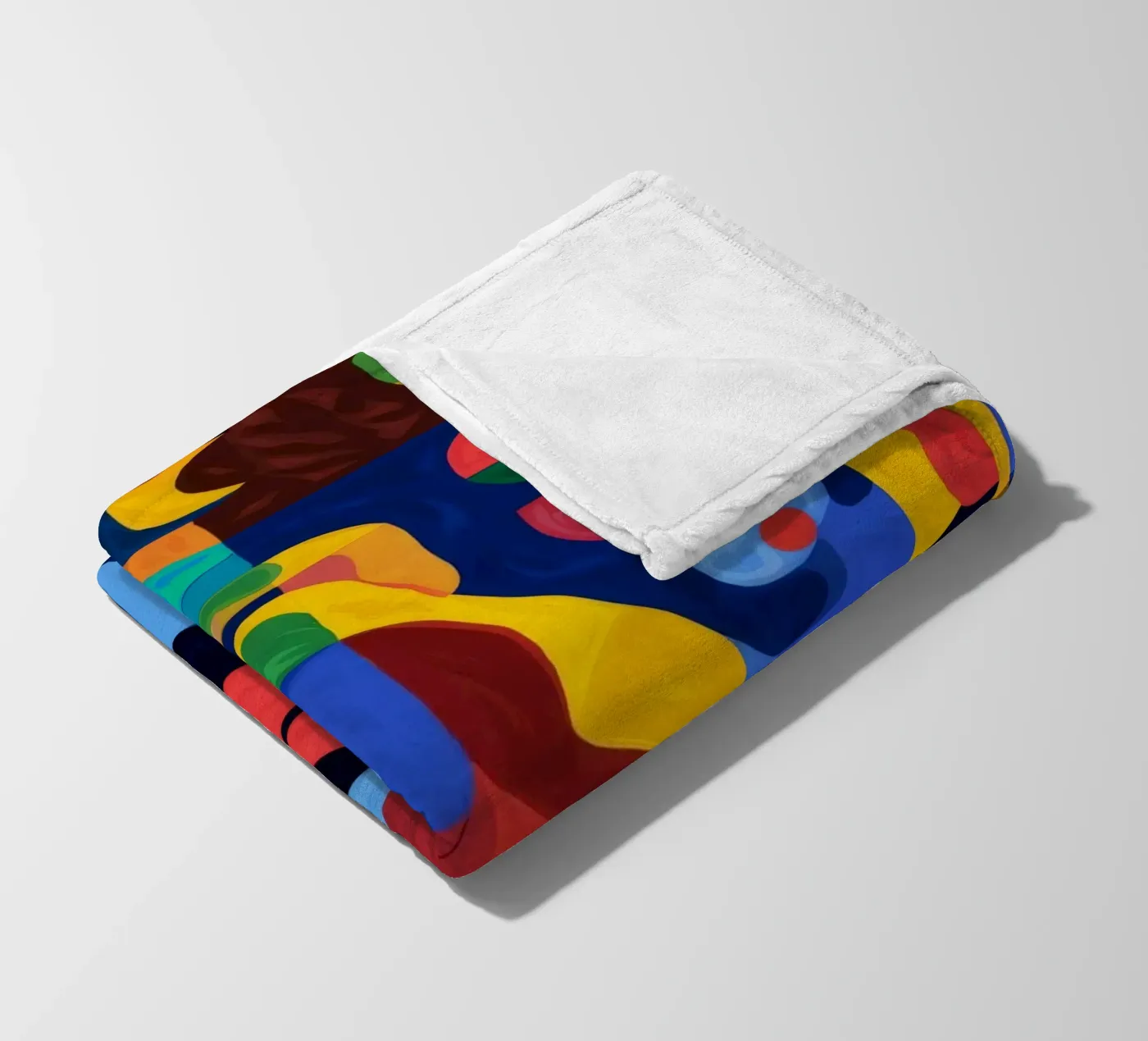 Fragmented Faces fleece blanket by Monarco Virtuoso