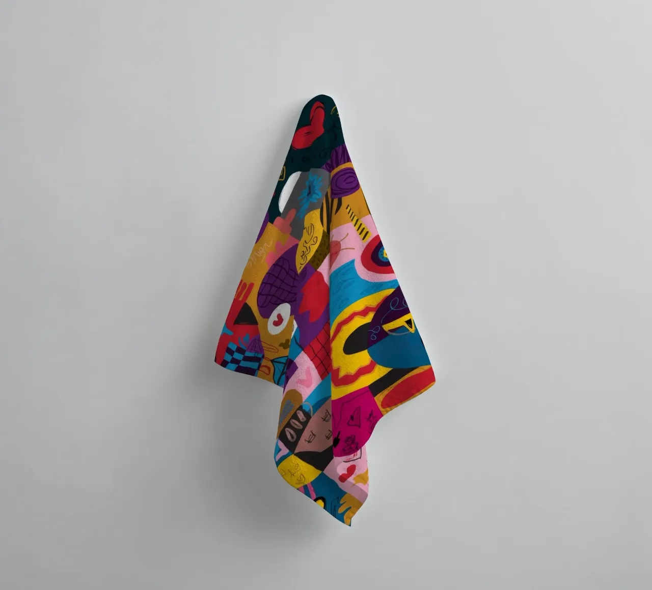 Sentiero del caos colorato asciugamano da bagno da Monarco Virtuoso