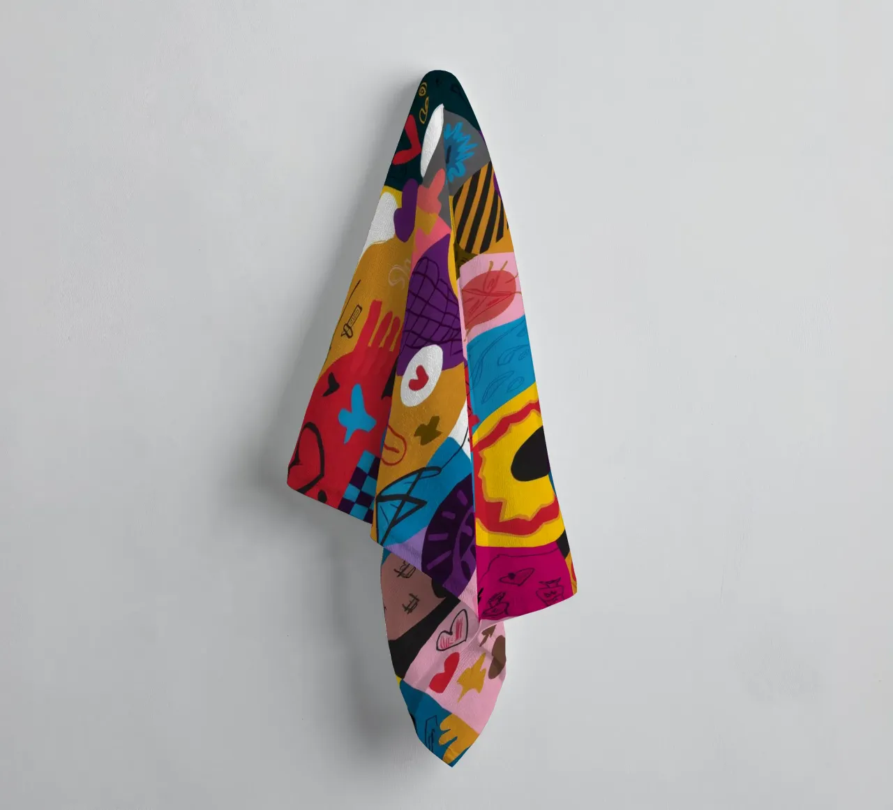 Sentiero del caos colorato asciugamano da bagno da Monarco Virtuoso