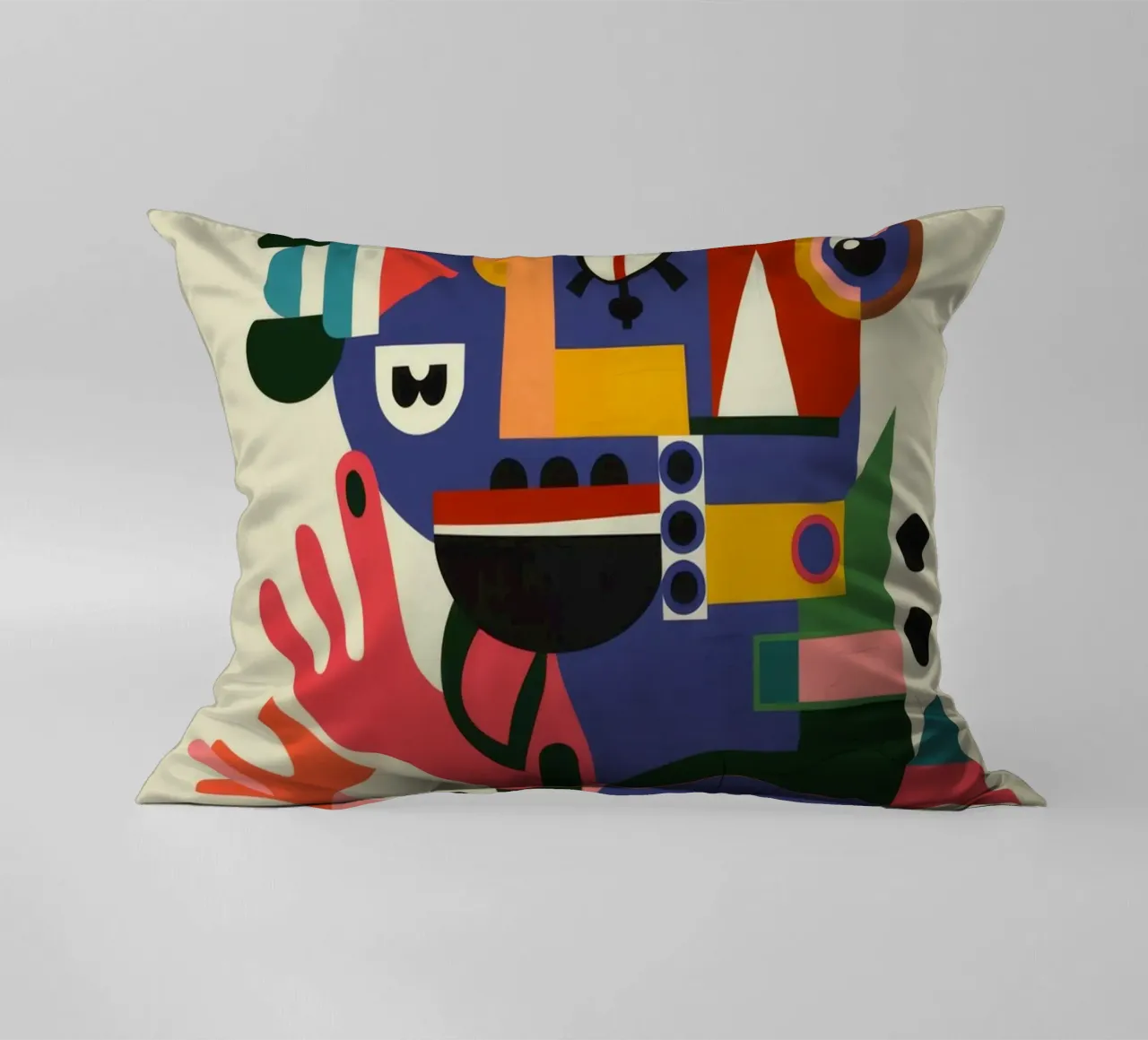 Abstract Portrait decorative cushion by Monarco Virtuoso