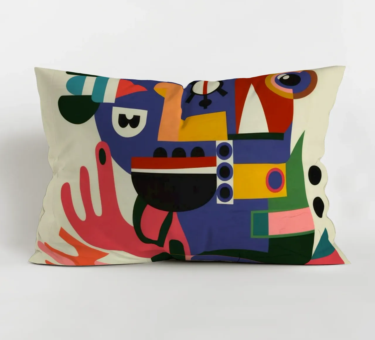 Abstract Portrait decorative cushion by Monarco Virtuoso