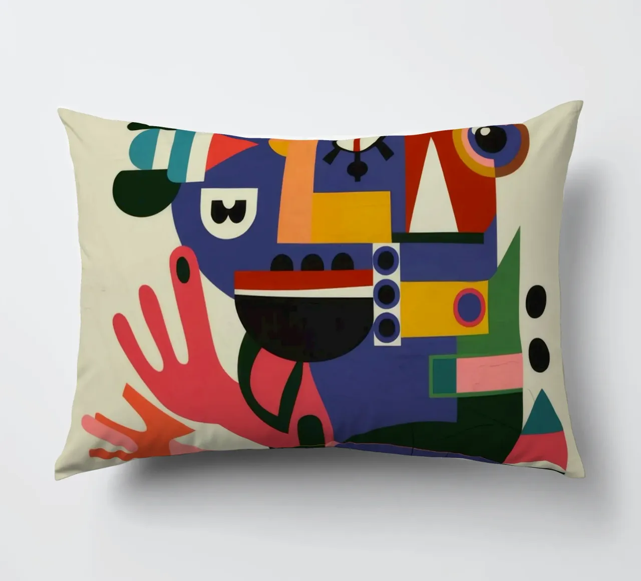 Abstract Portrait decorative cushion by Monarco Virtuoso