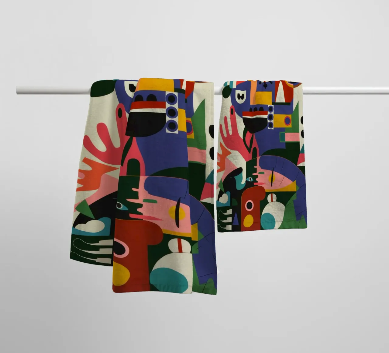 Abstract Portrait towel by Monarco Virtuoso
