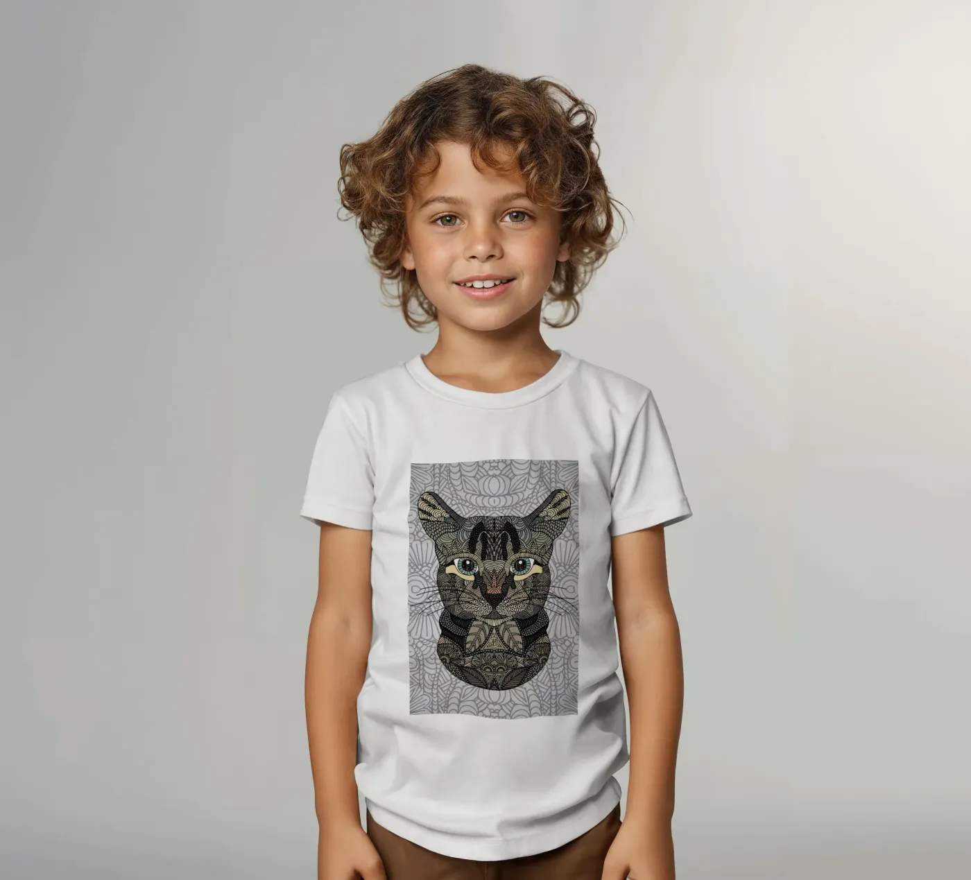 Tabby Cat t-shirt bambini da Angelika Parker