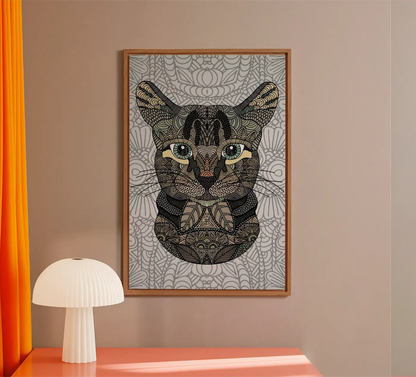 Tabby Cat pannello forex da Angelika Parker