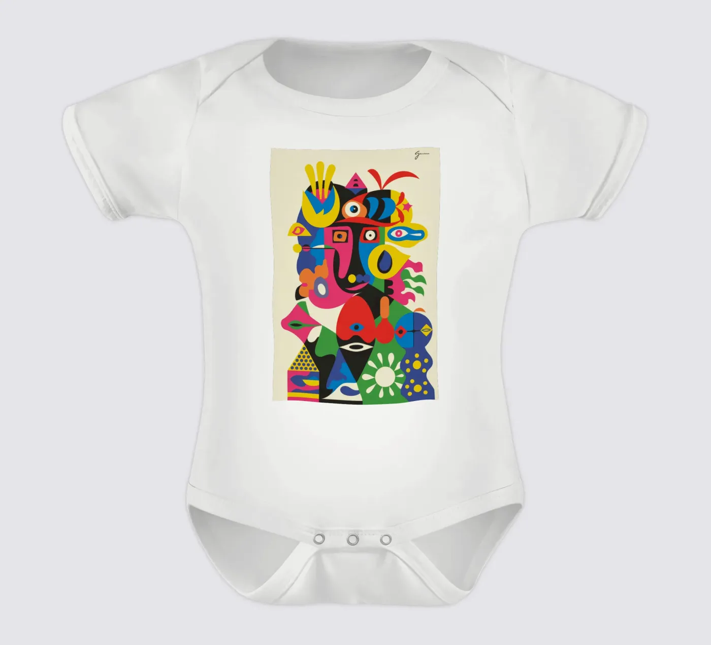 Forme eclettiche body neonato maniche corte da Monarco Virtuoso