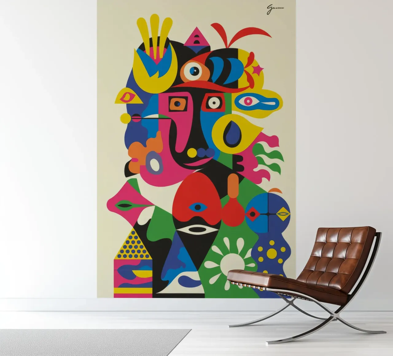 Eclectische vormen fotobehang van Monarco Virtuoso