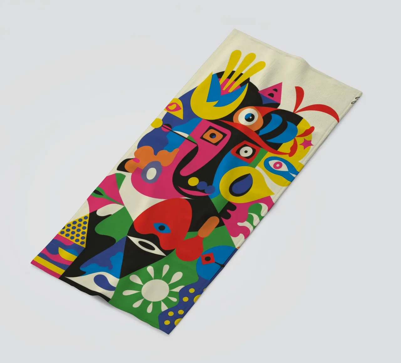 Eclectische vormen strandhanddoek van Monarco Virtuoso