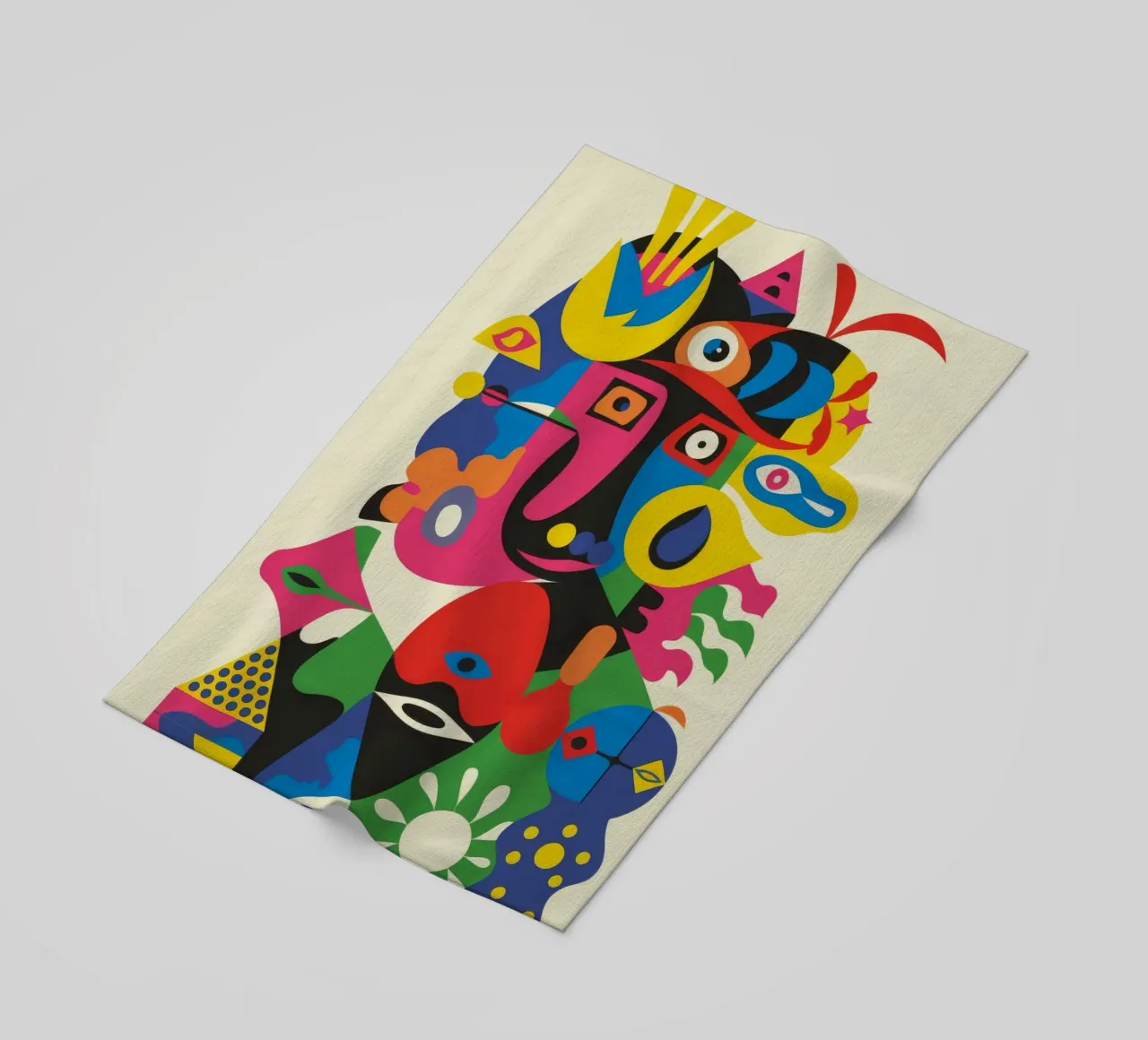 Eclectische vormen strandhanddoek van Monarco Virtuoso