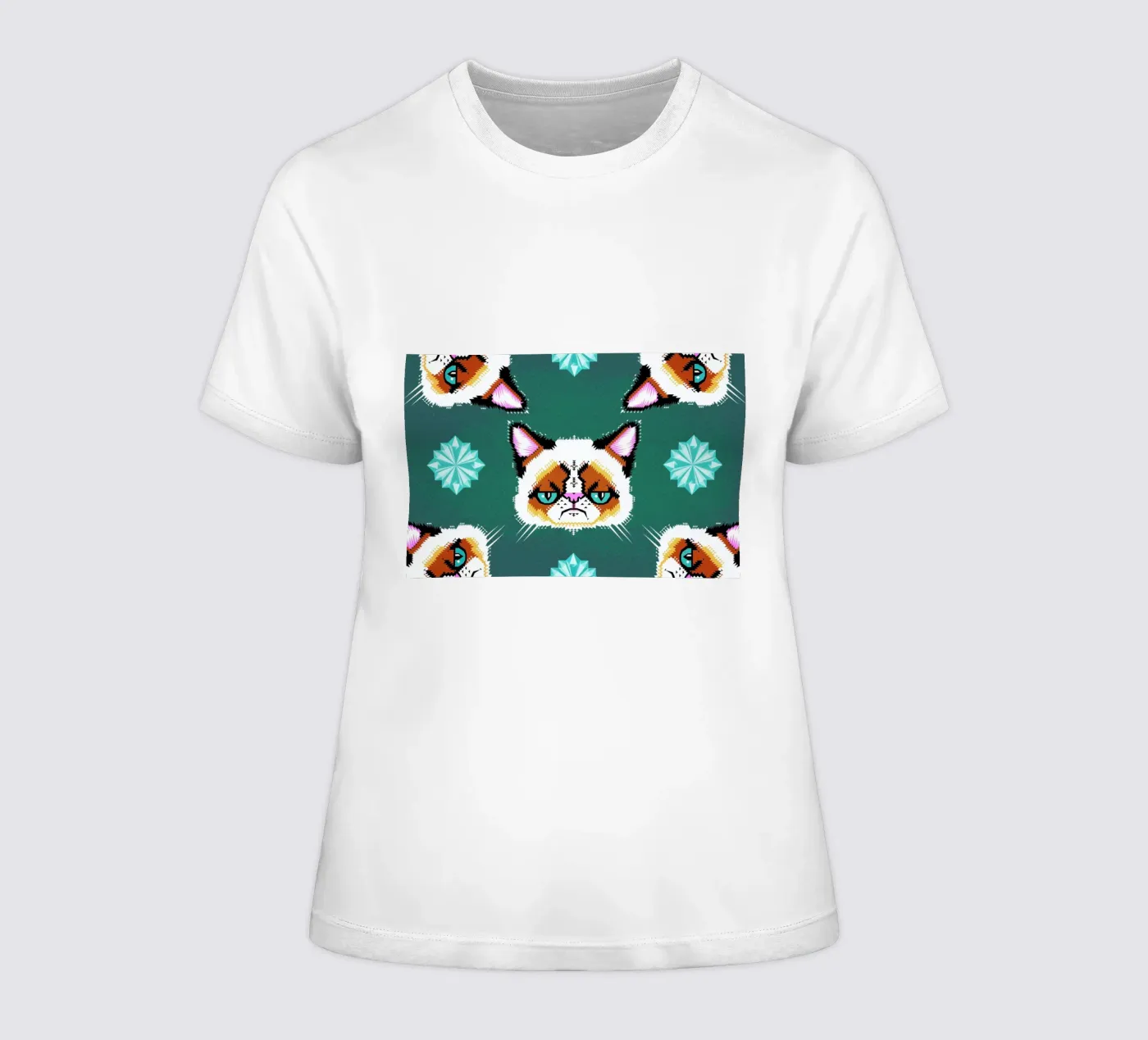 Grumpy Cat dames t-shirt getailleerd van Chobopop