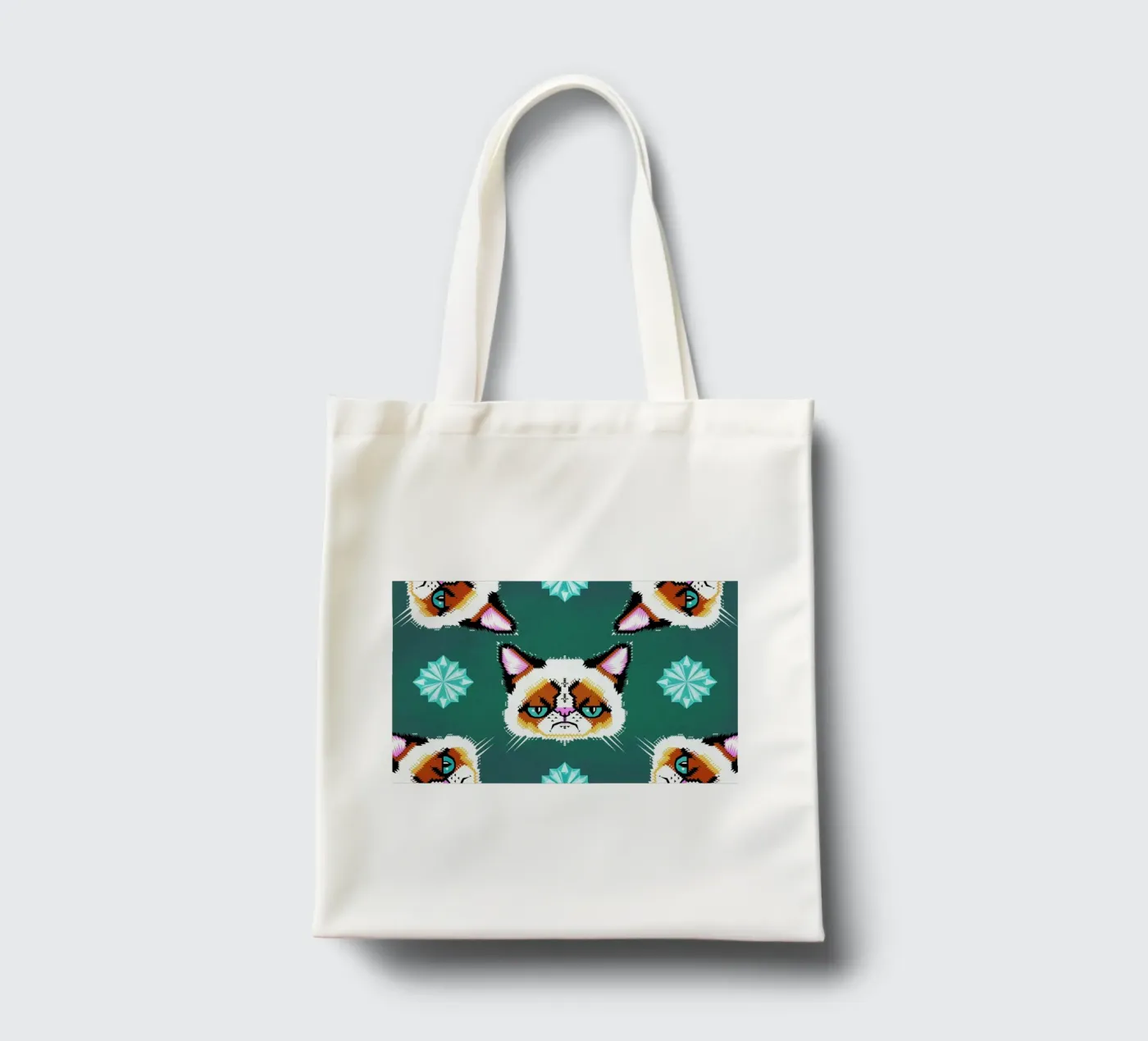 Grumpy Cat Jutebeutel von Chobopop