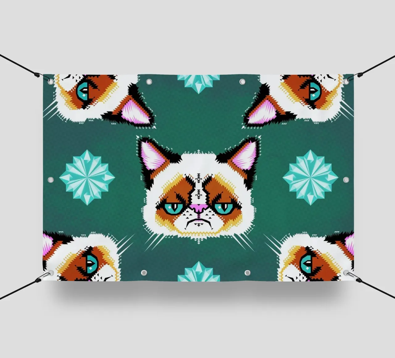 Grumpy Cat pvc-zeil van Chobopop