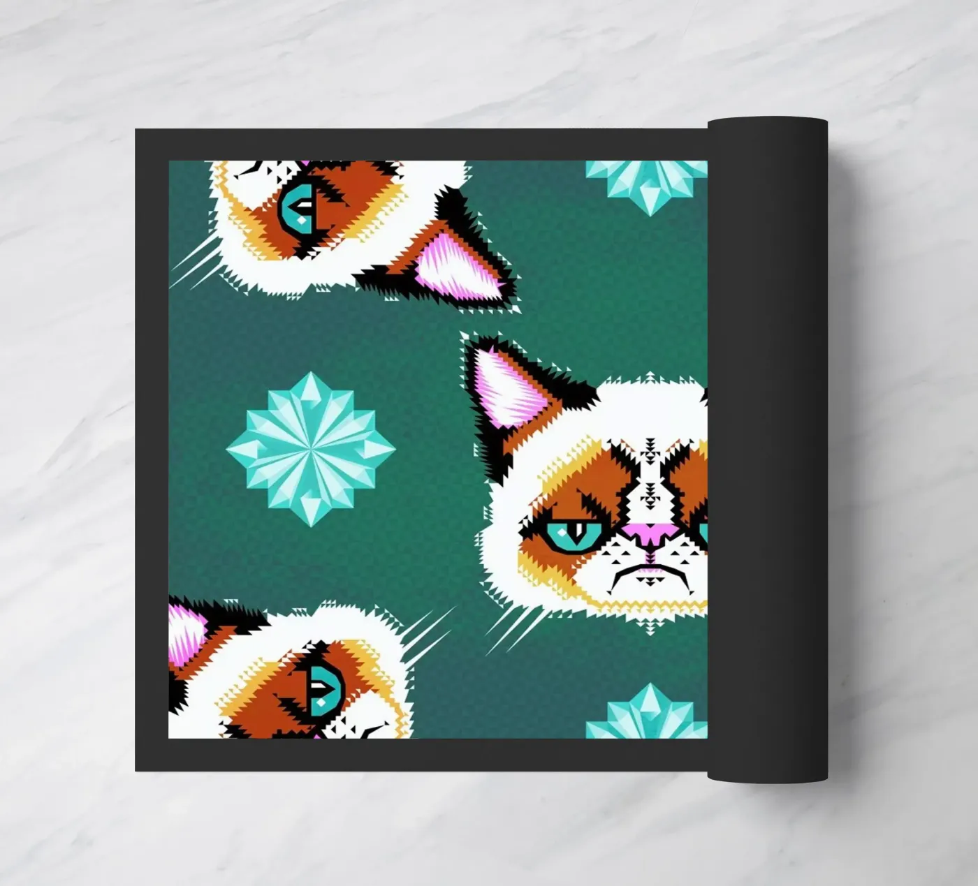 Grumpy Cat deurmat van Chobopop