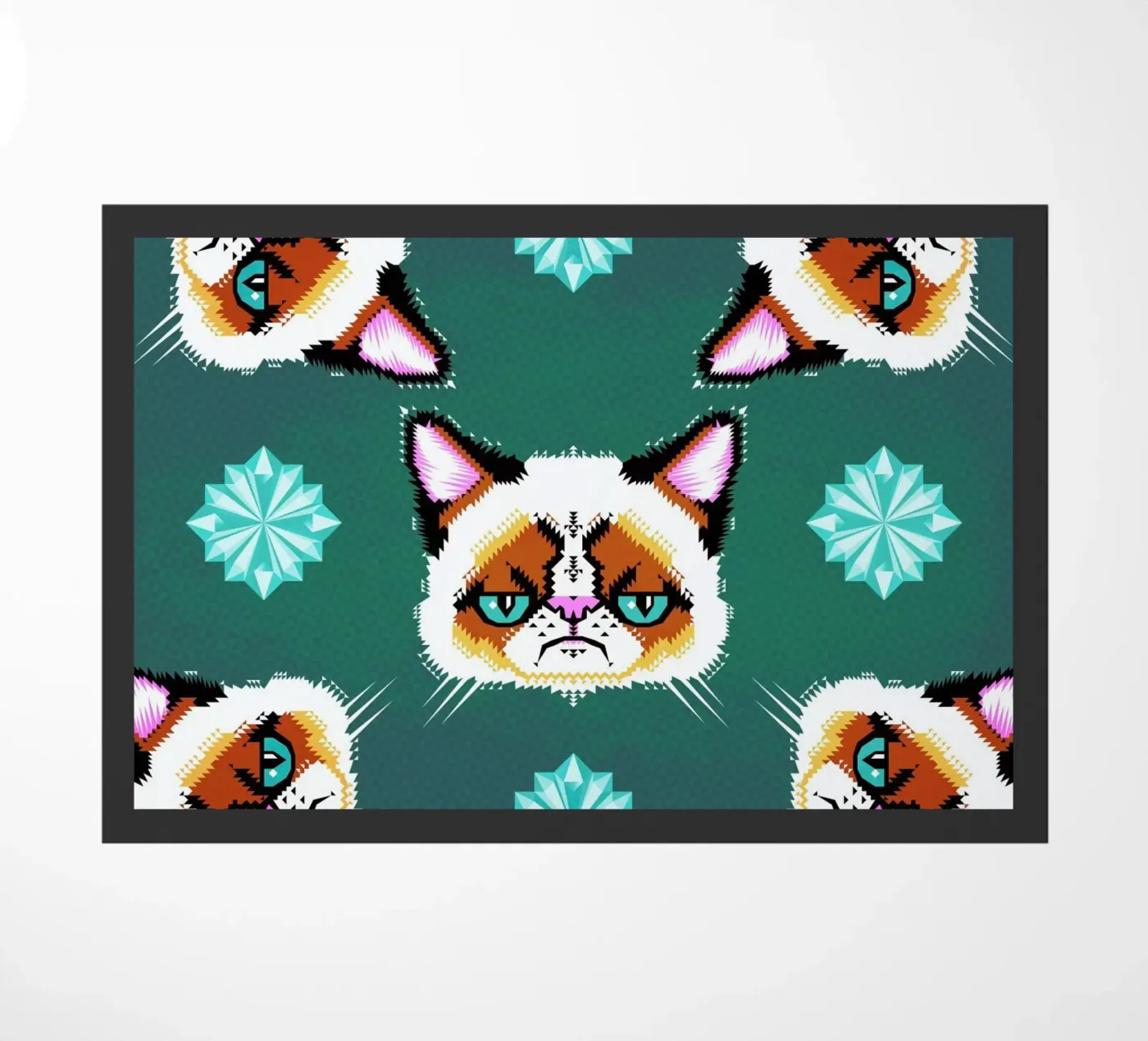 Grumpy Cat deurmat van Chobopop