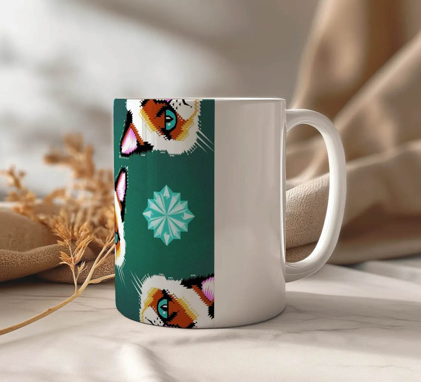 Grumpy Cat ceramic mug by Chobopop