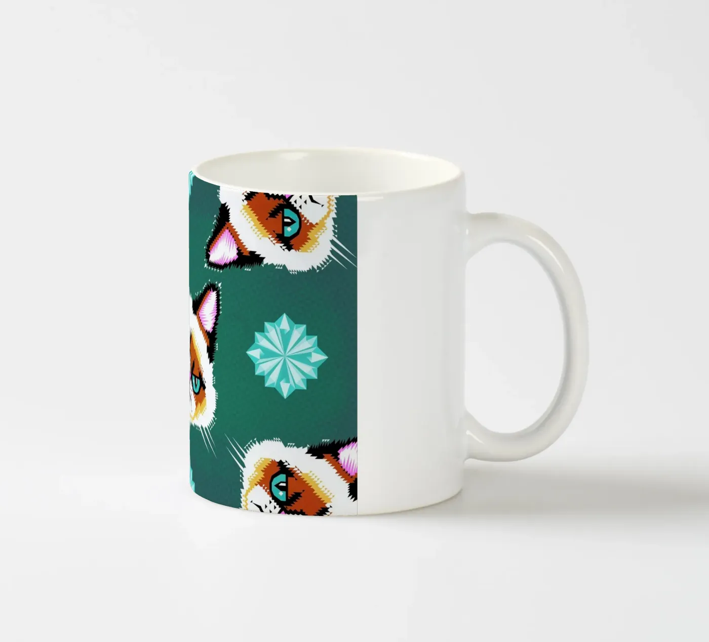 Grumpy Cat ceramic mug by Chobopop