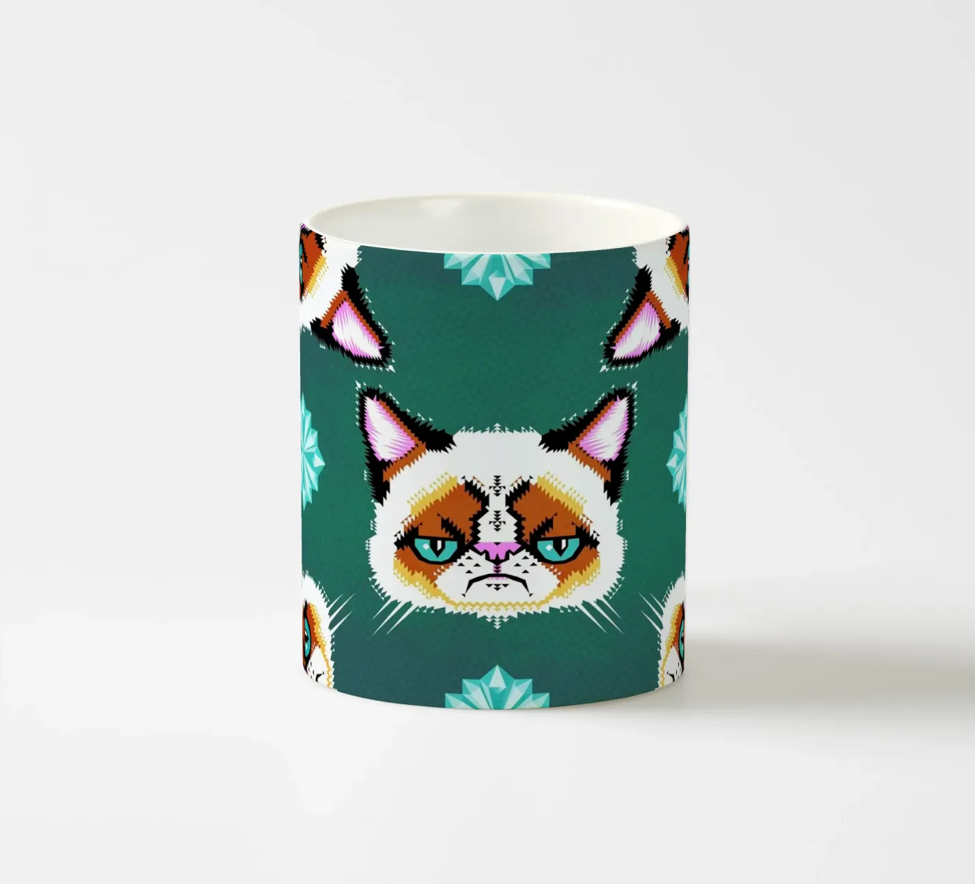 Grumpy Cat ceramic mug by Chobopop