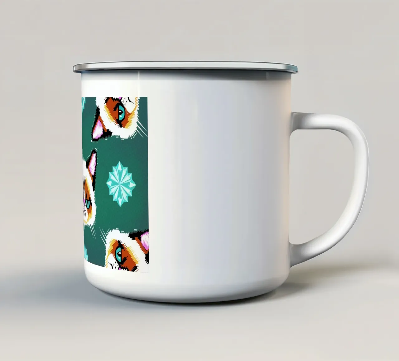 Grumpy Cat mug en émail de Chobopop