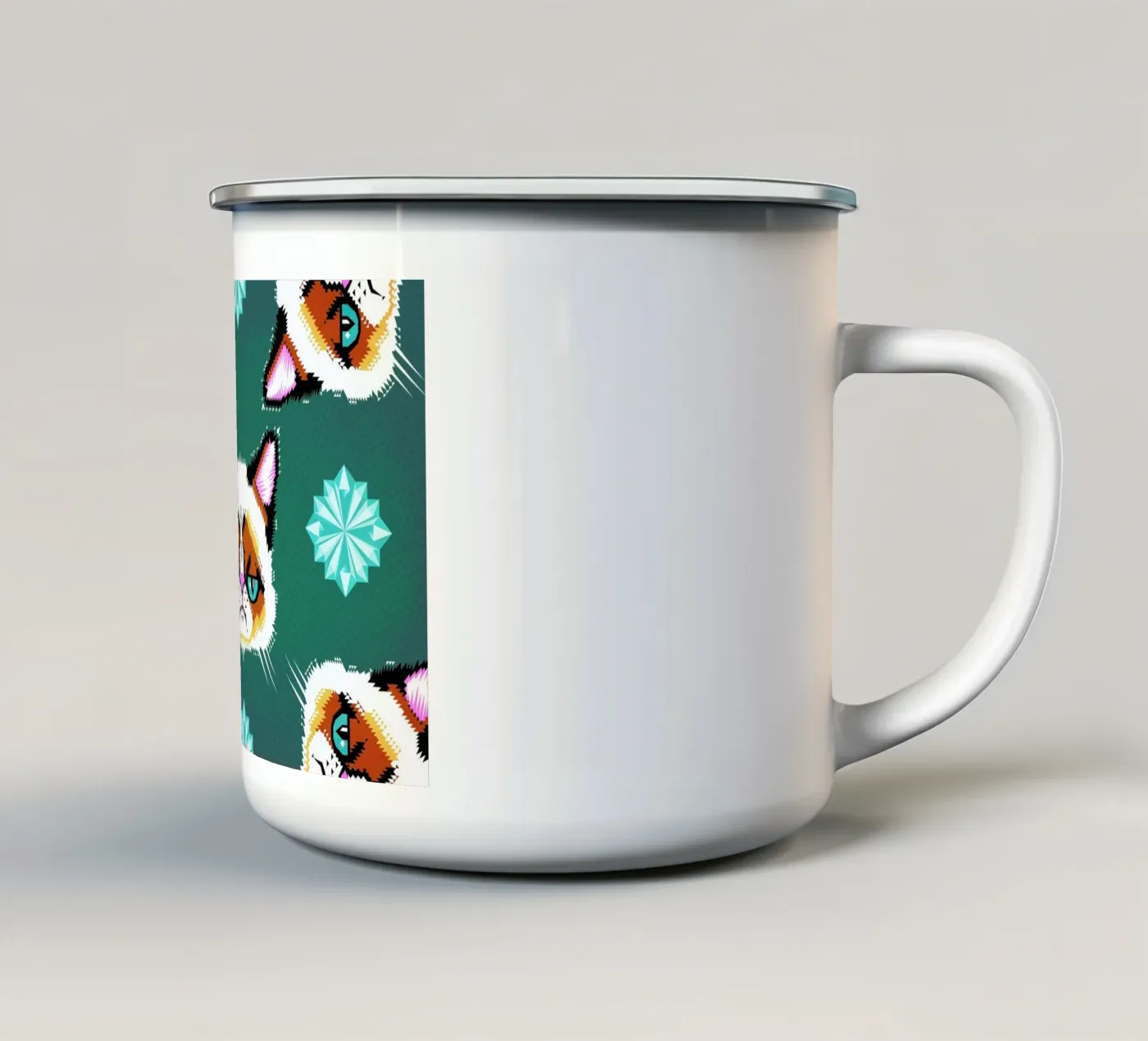 Grumpy Cat mug en émail de Chobopop