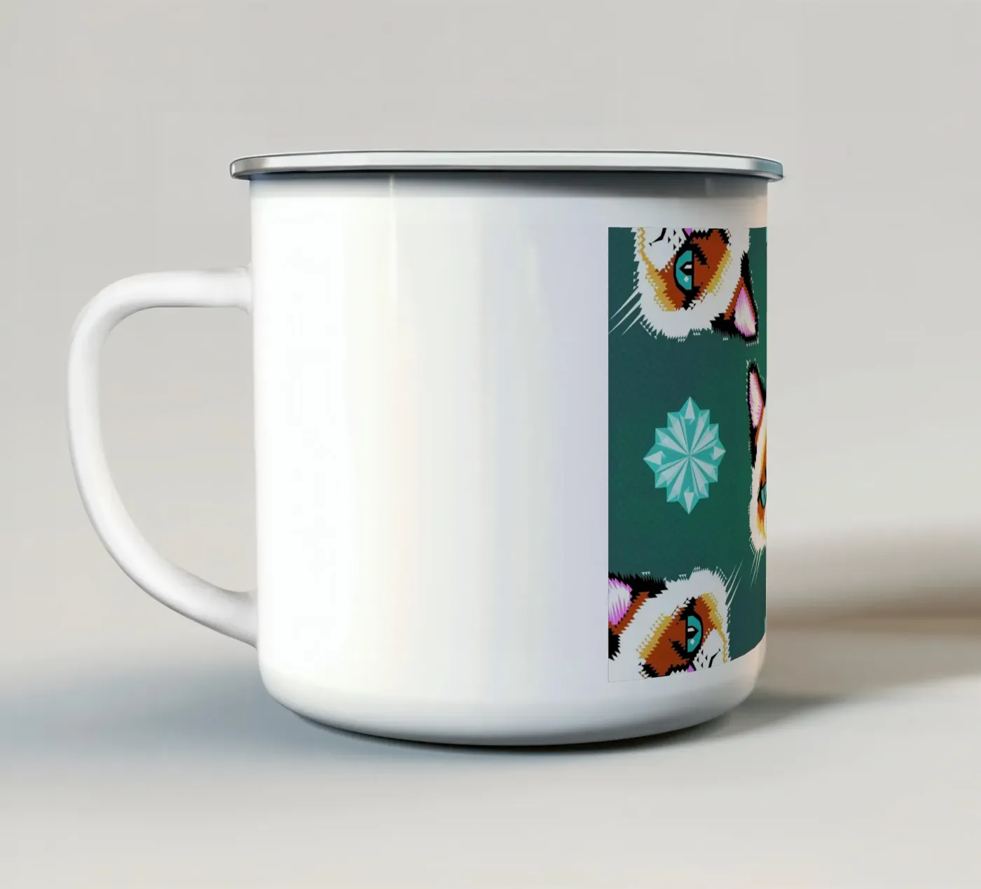 Grumpy Cat mug en émail de Chobopop