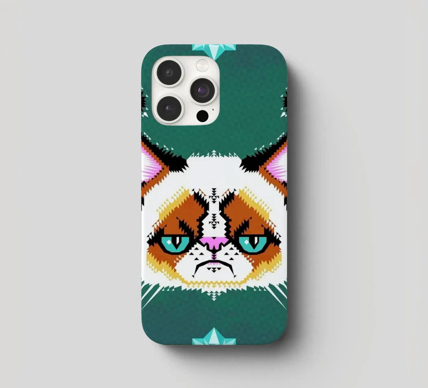 Grumpy Cat iphone case by Chobopop