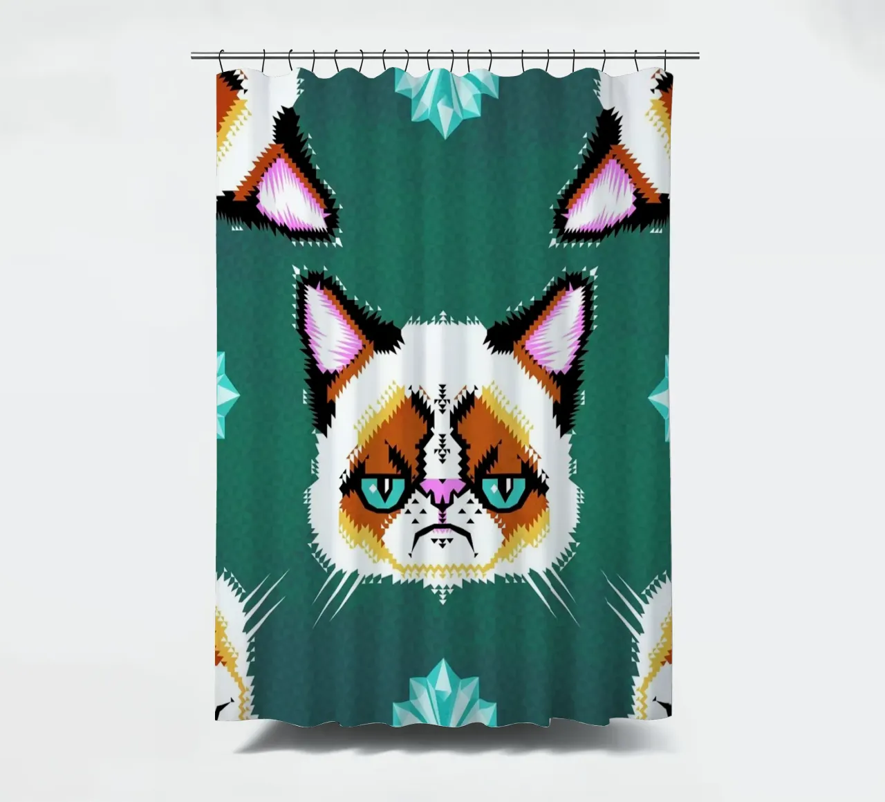 Grumpy Cat Duschvorhang von Chobopop
