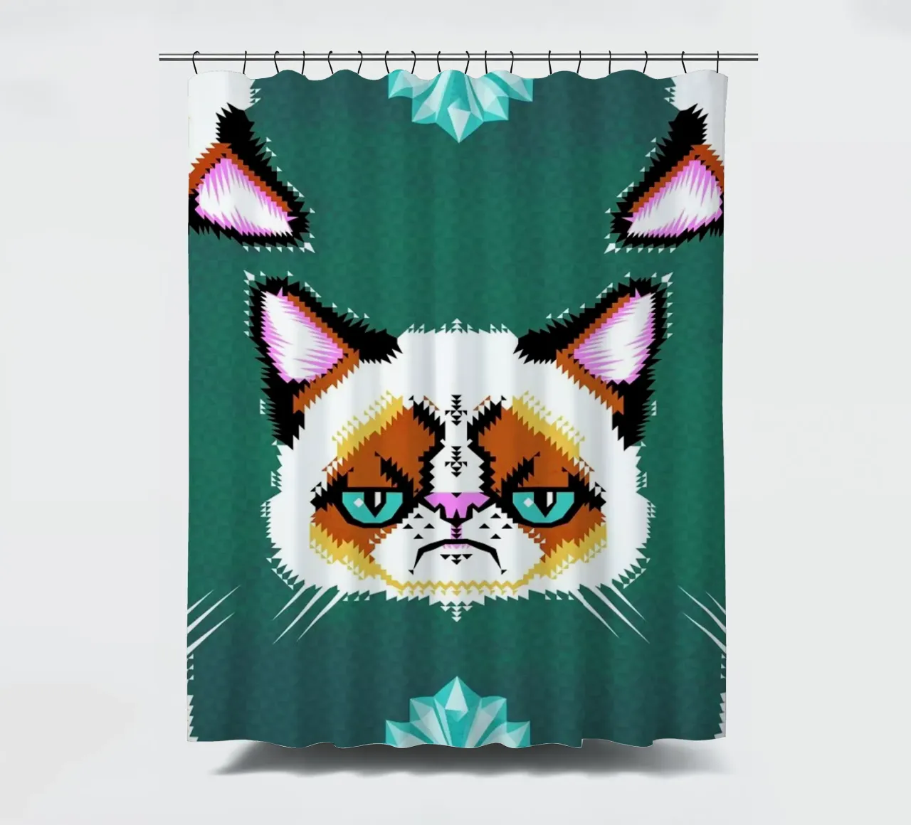 Grumpy Cat Duschvorhang von Chobopop