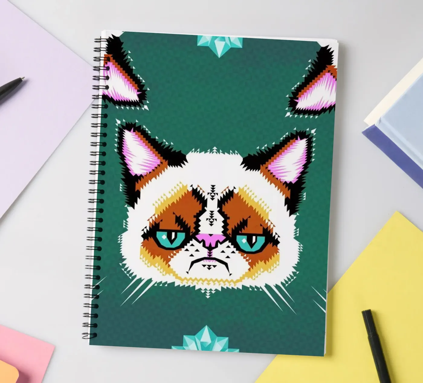 Grumpy Cat Ringbuch von Chobopop