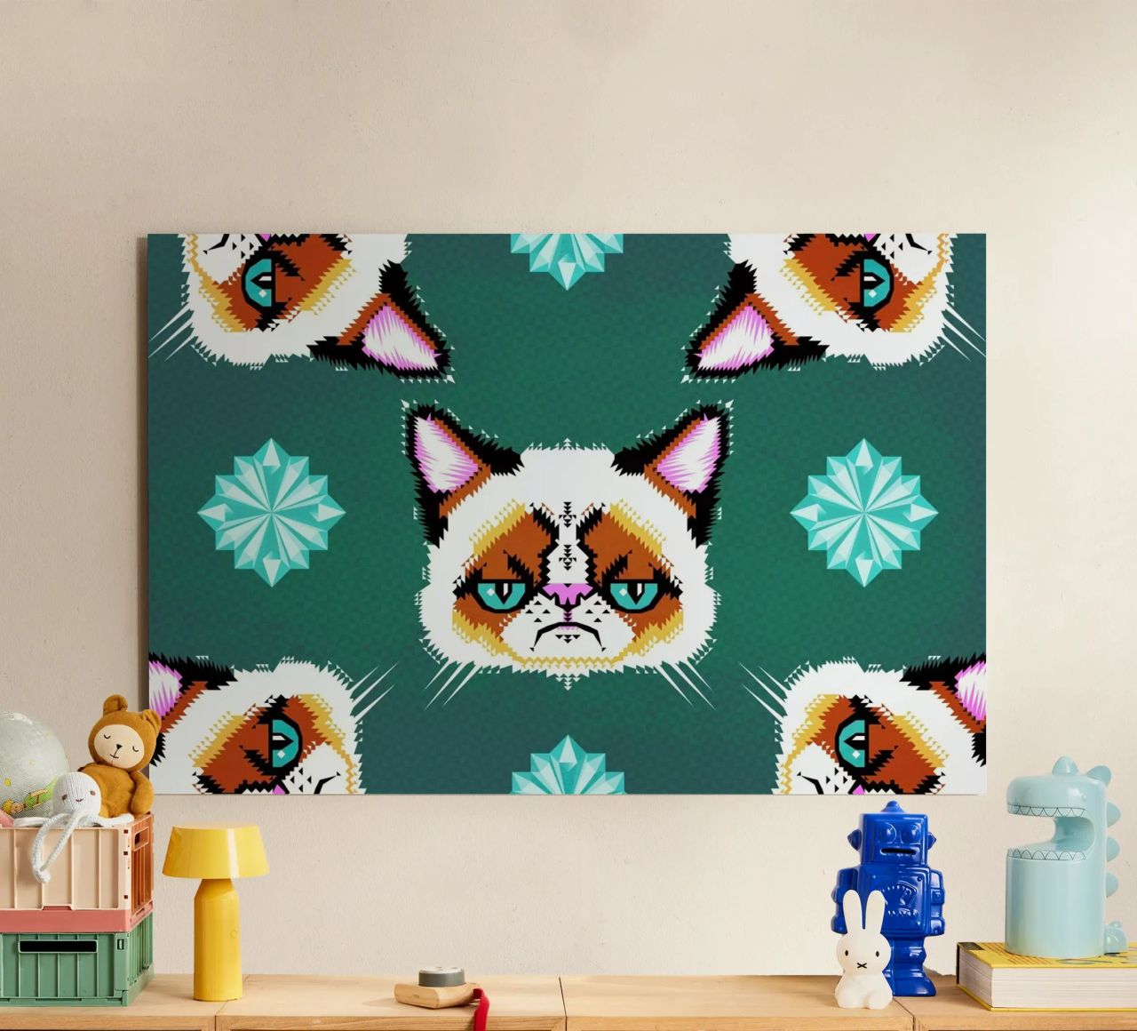 Grumpy Cat alluminio dibond da Chobopop