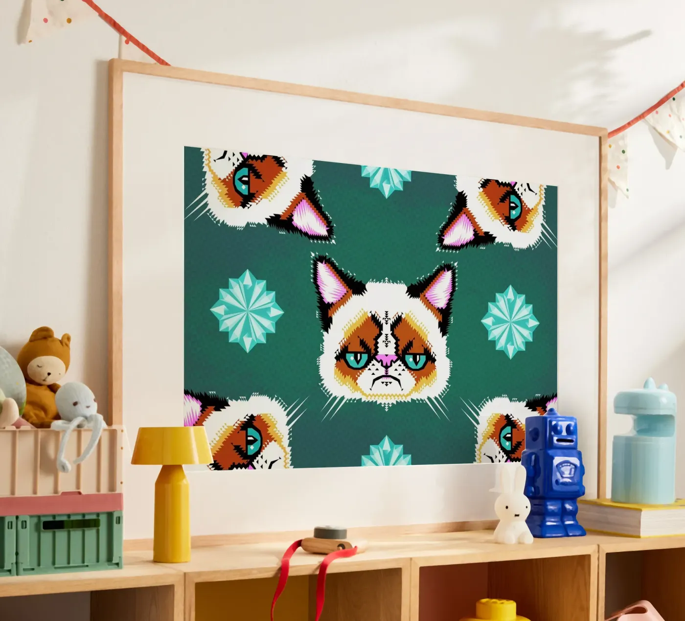 Grumpy Cat poster van Chobopop