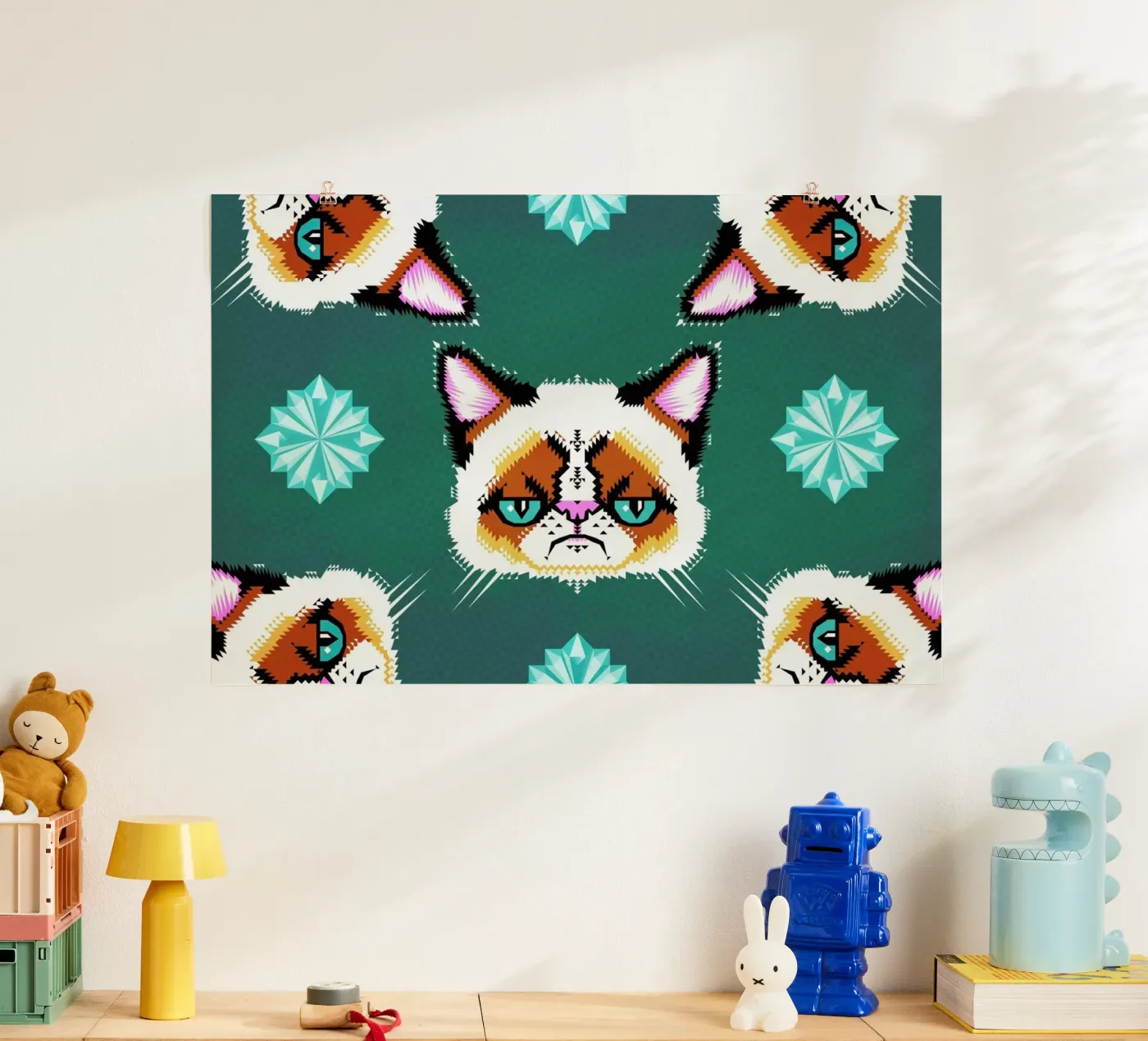 Grumpy Cat poster van Chobopop