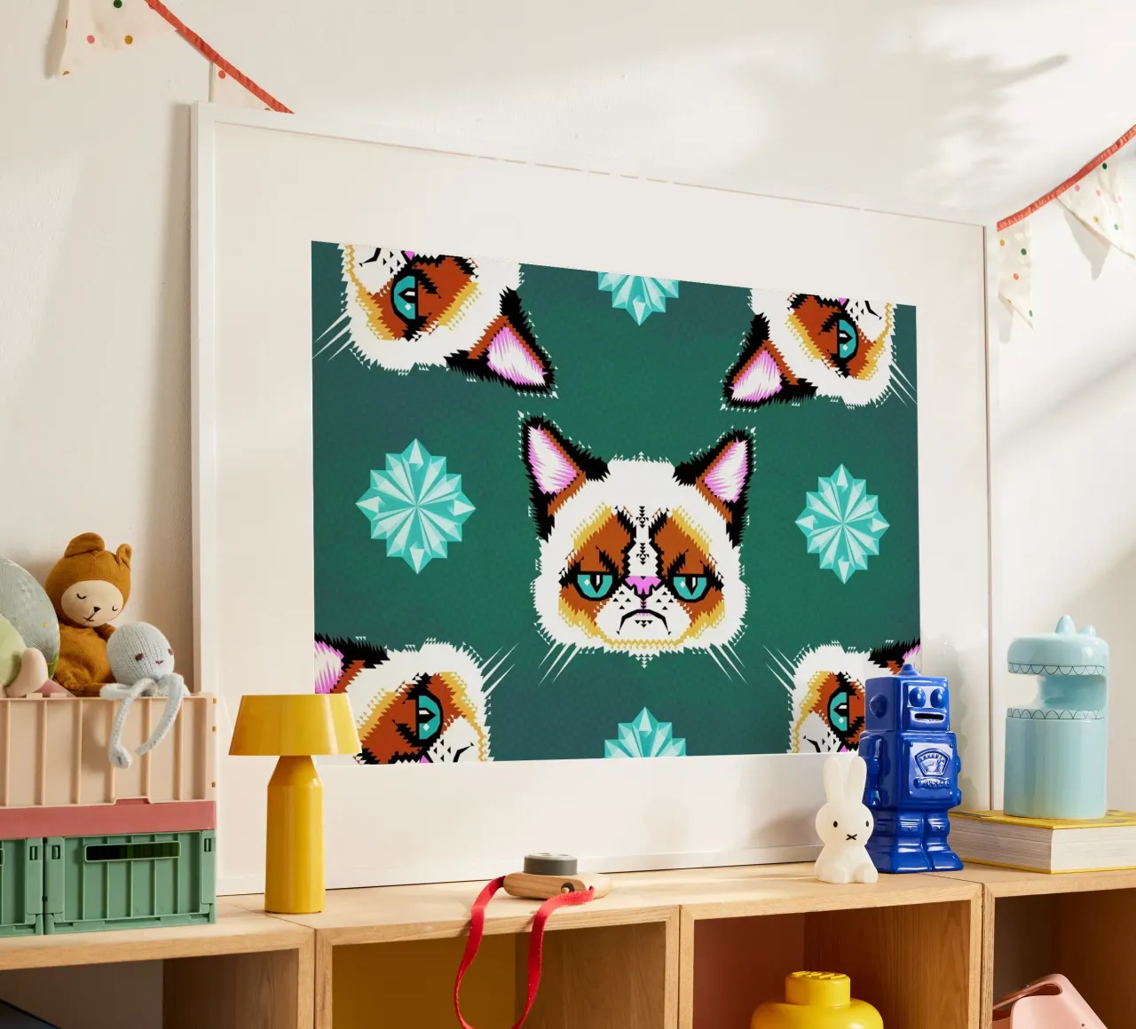 Grumpy Cat hahnemühle by Chobopop