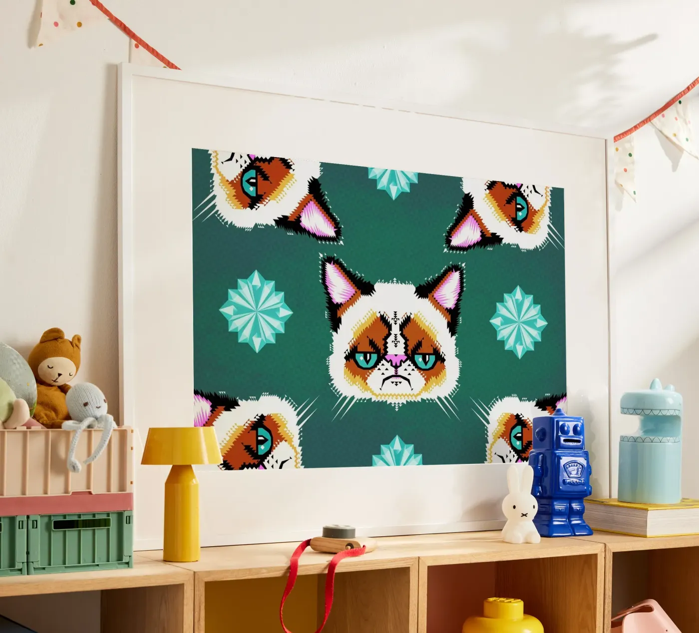 Grumpy Cat poster van Chobopop