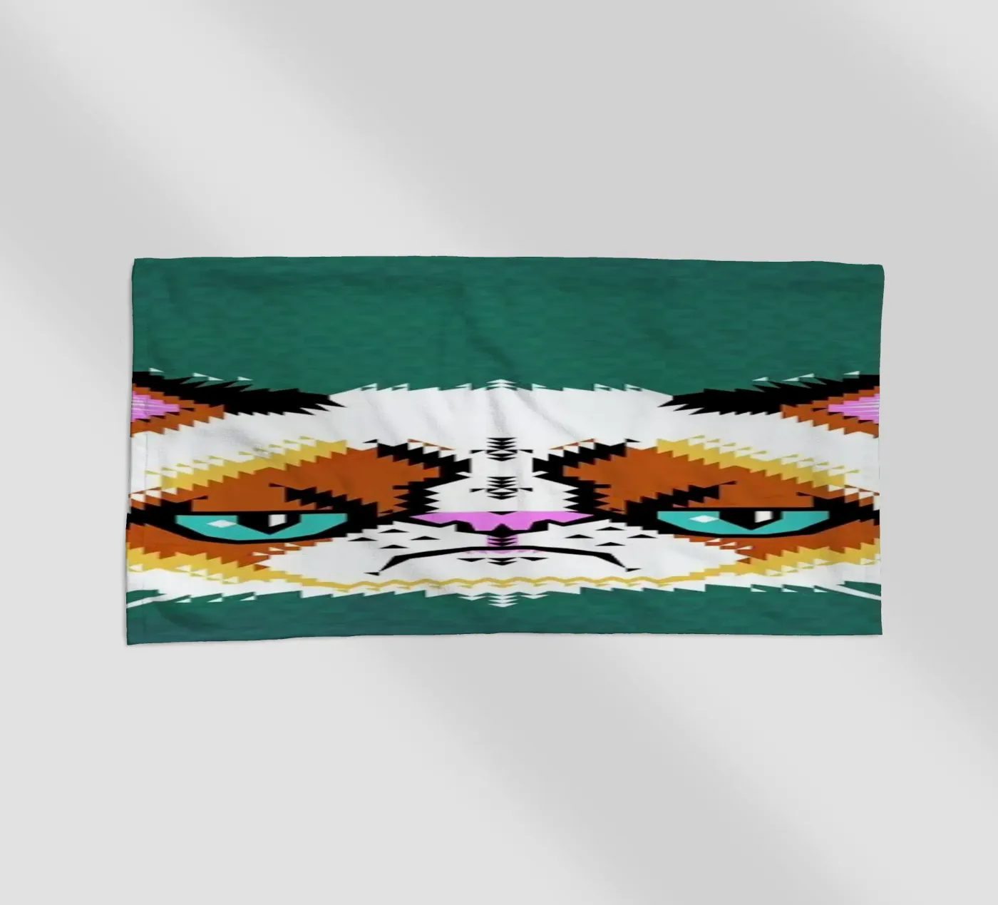 Grumpy Cat strandhanddoek van Chobopop