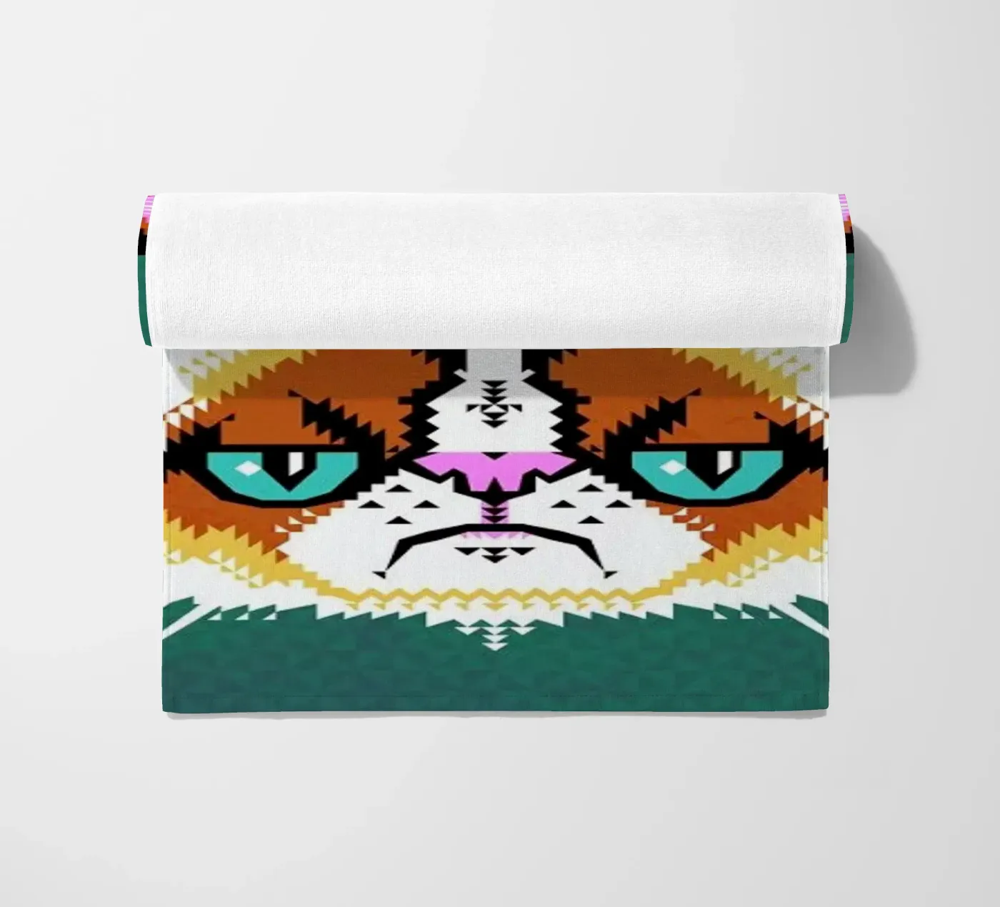 Grumpy Cat strandhanddoek van Chobopop