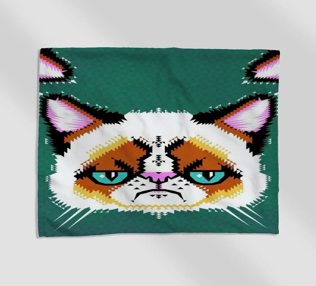 Grumpy Cat Strandtuch von Chobopop