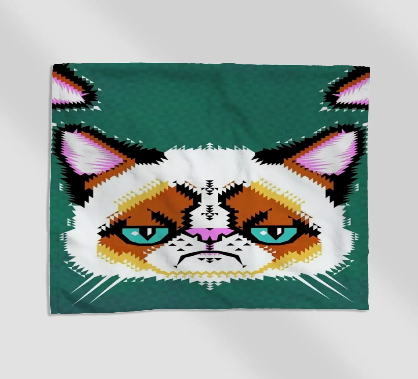 Grumpy Cat strandhanddoek van Chobopop