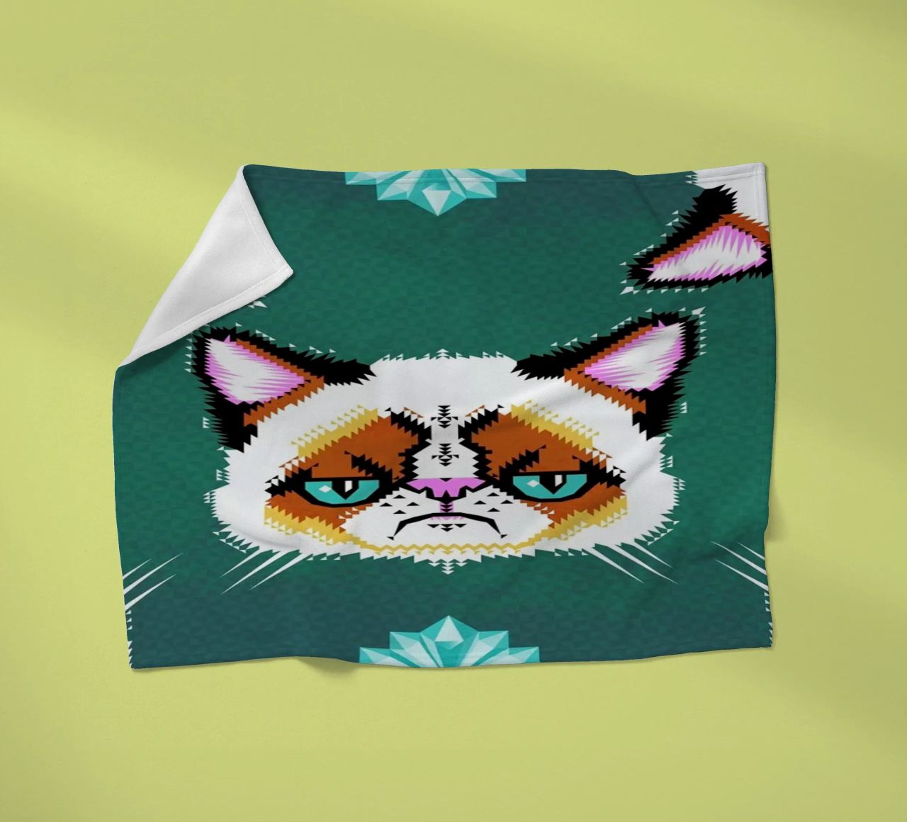 Grumpy Cat coperta in pile da Chobopop