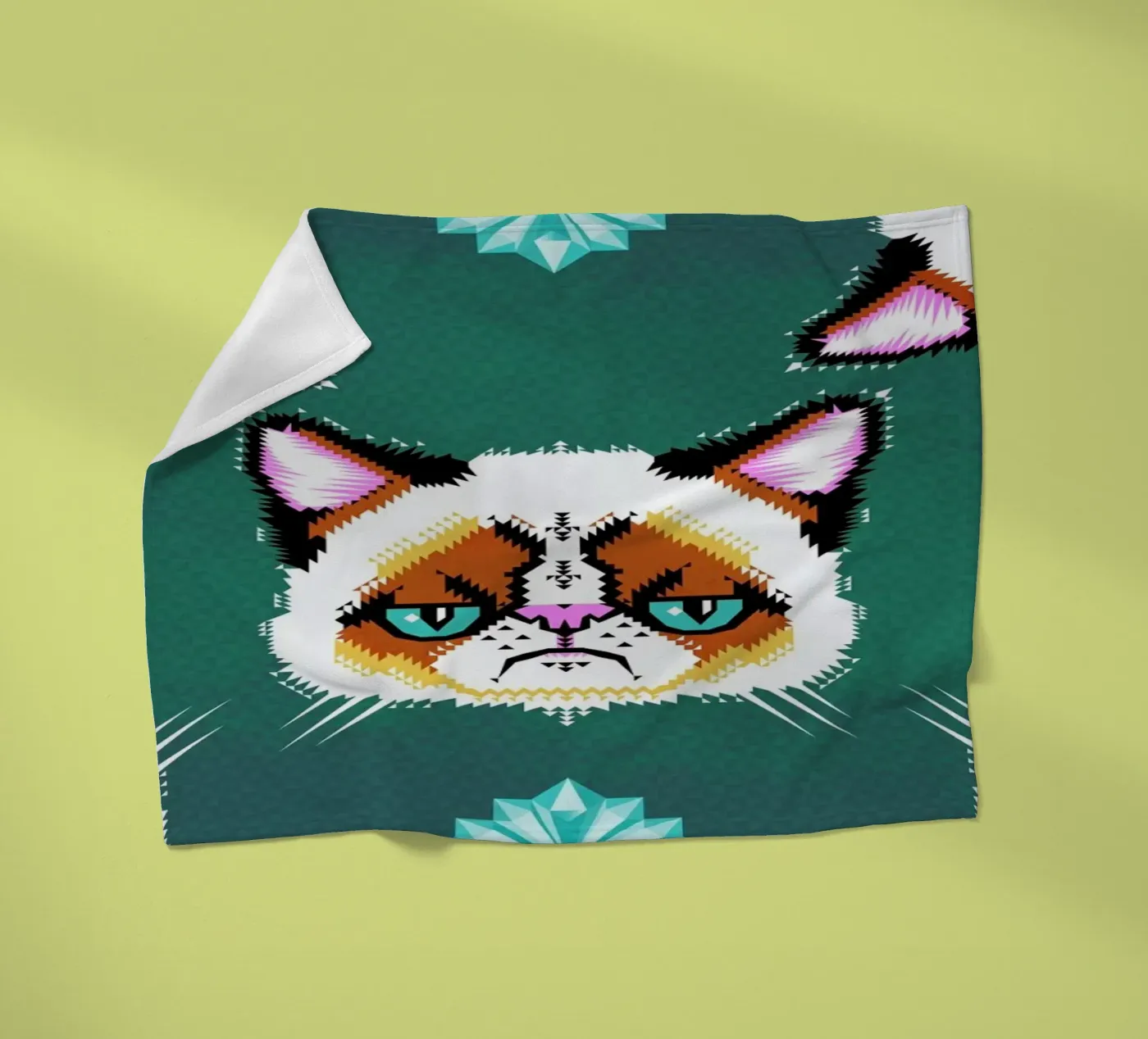 Grumpy Cat fleecedeken van Chobopop